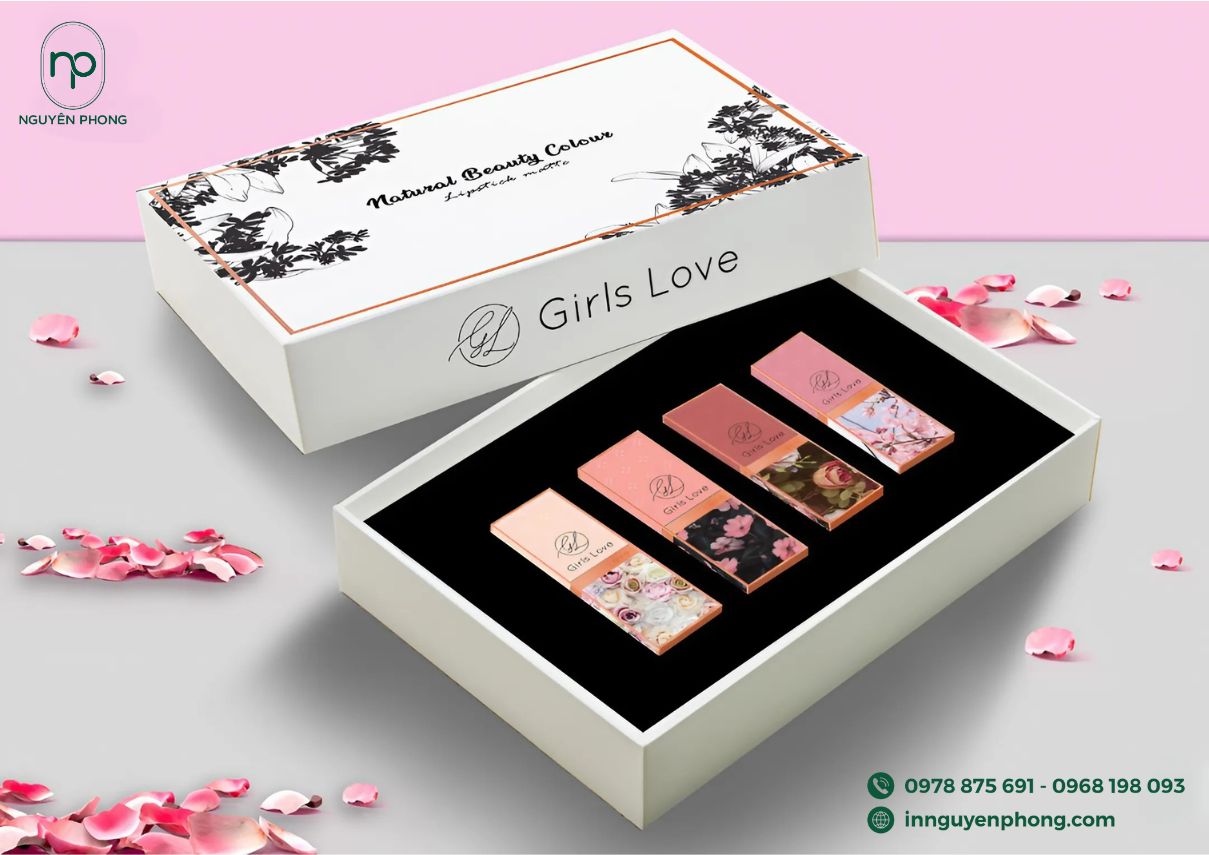 mẫu hộp giấy đựng son